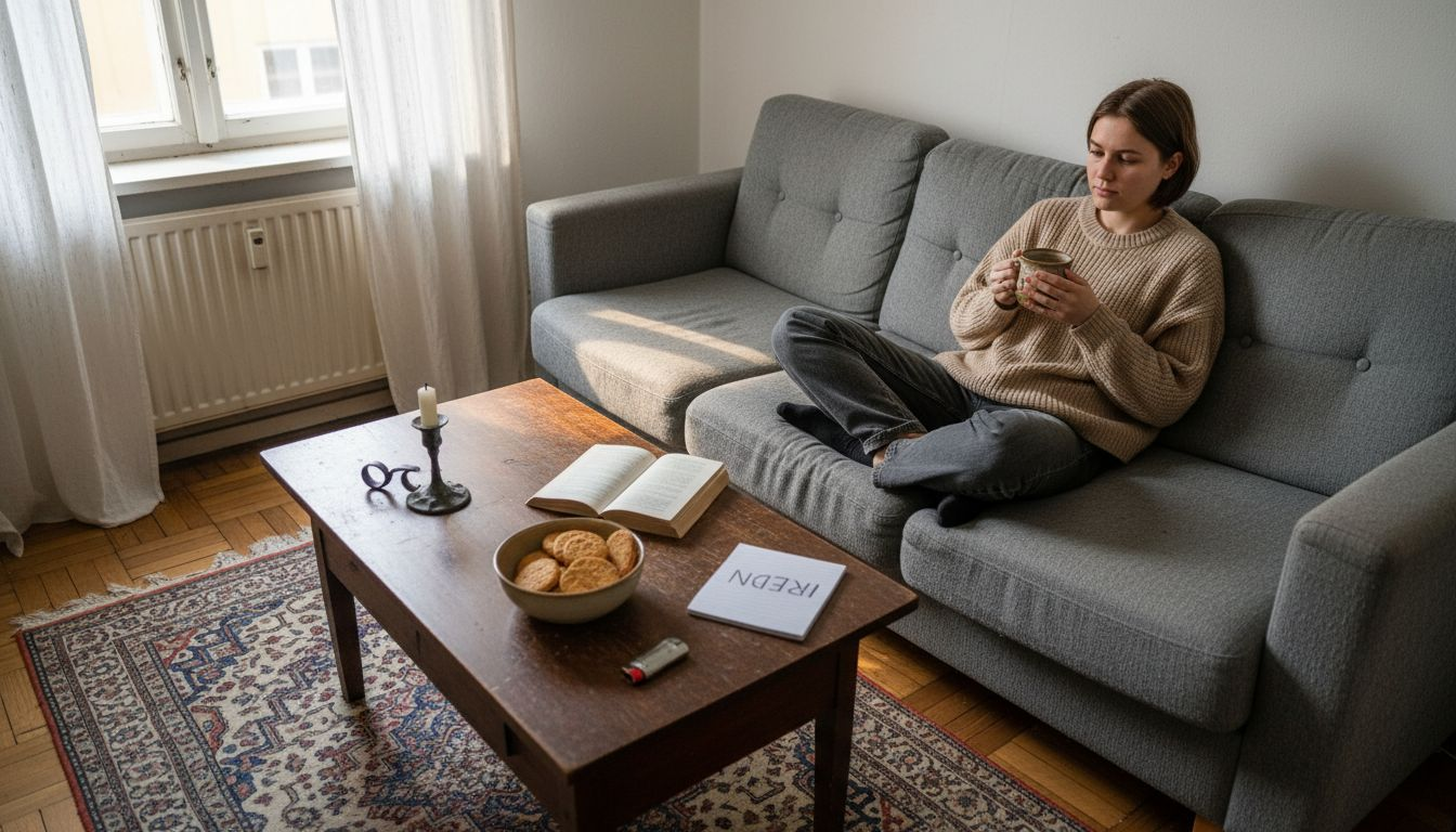 Gemütlich mit einer Tasse Tee auf dem Sofa die Seele baumeln lassen.