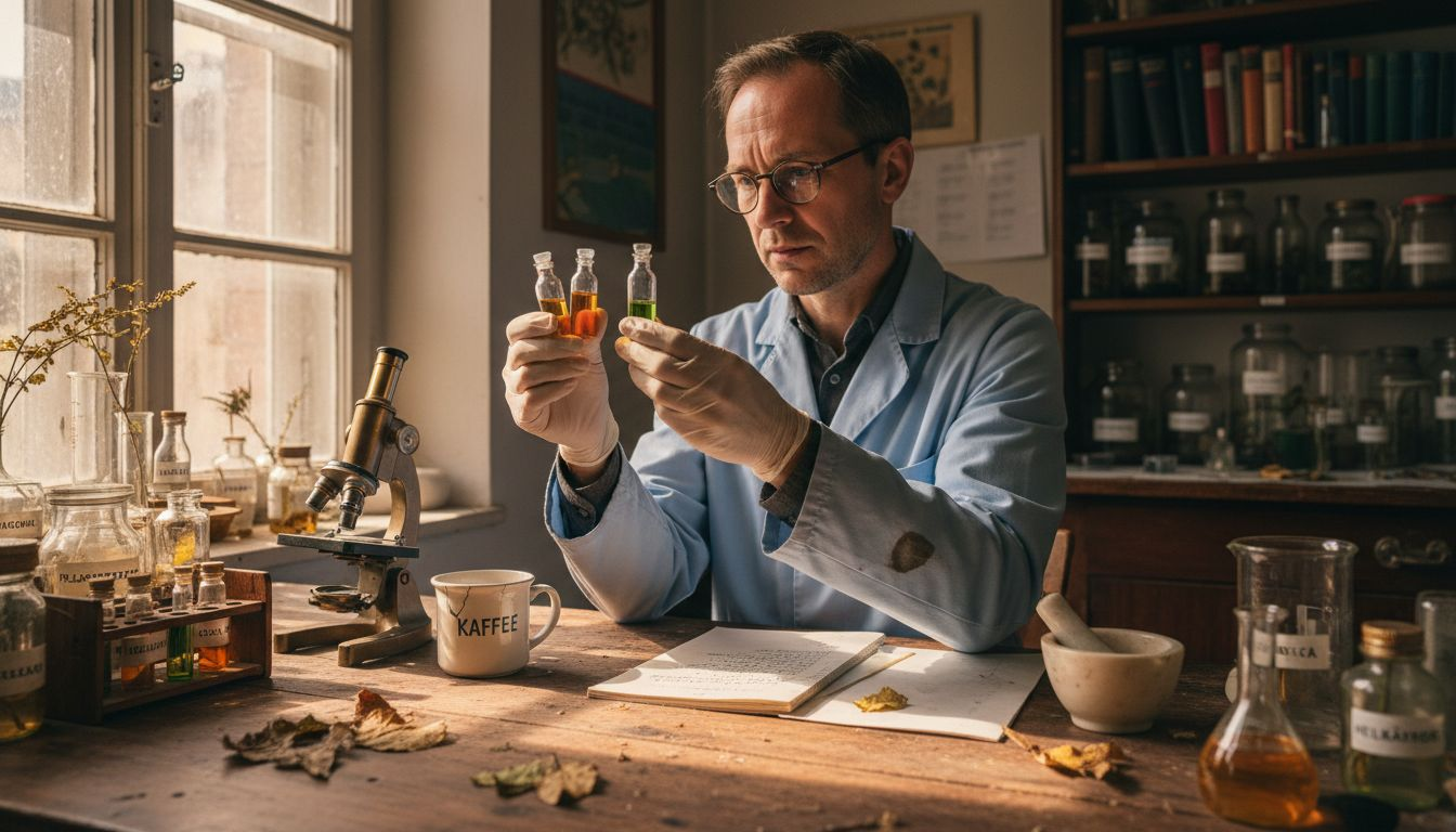 Im Labor untersucht eine Wissenschaftlerin Pflanzenextrakte auf ihre Inhaltsstoffe.