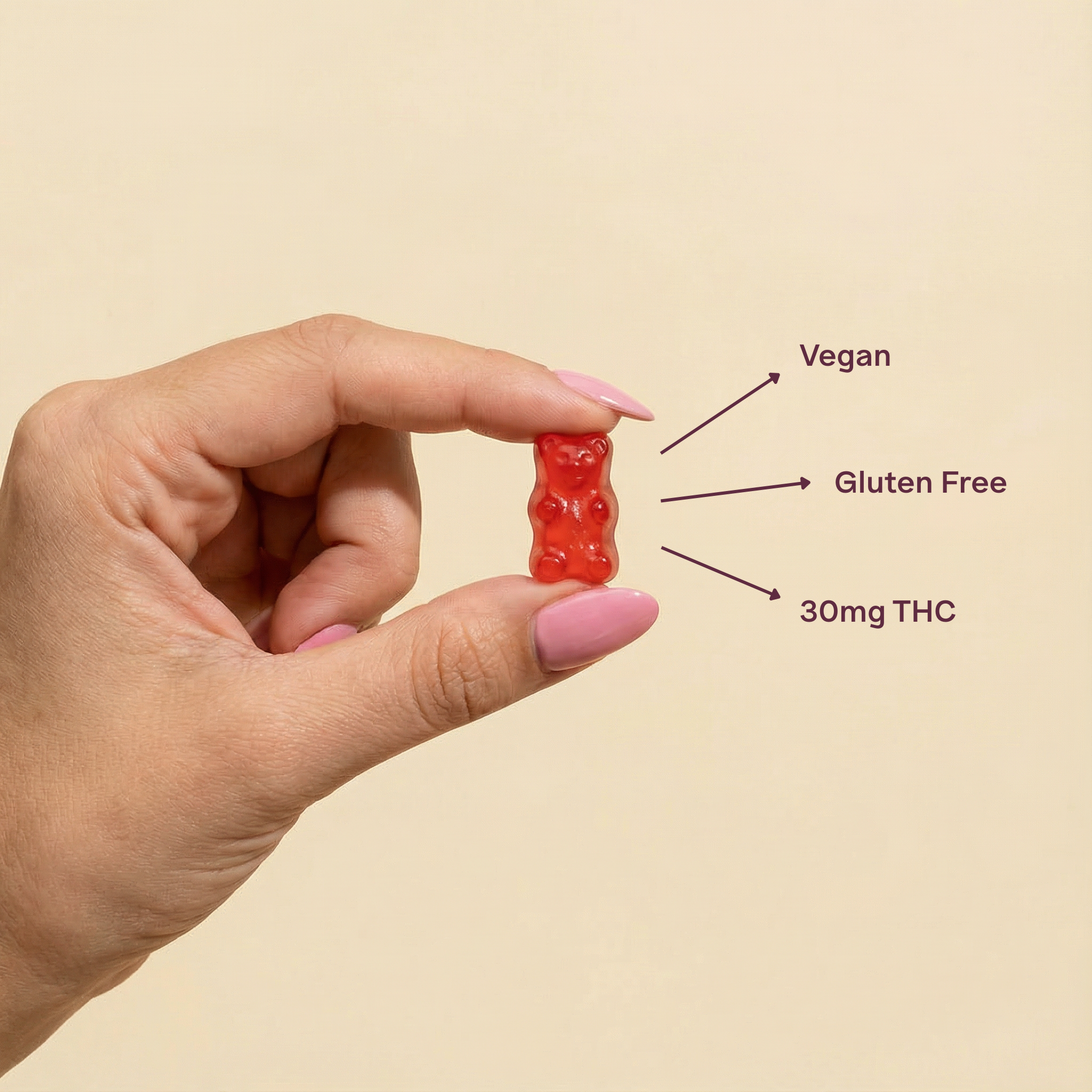 THC Gummi Bears Mango