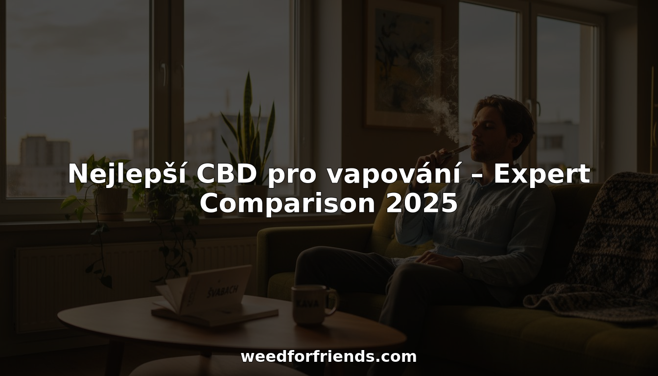 Pohodově naladěný muž si doma užívá CBD vapování v útulném prostředí.