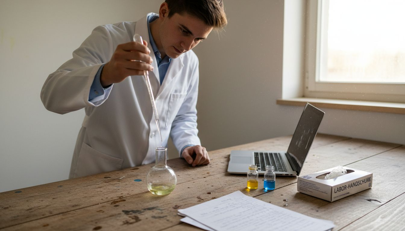 Im Labor wird aktuell das Cannabisspektrum analysiert.