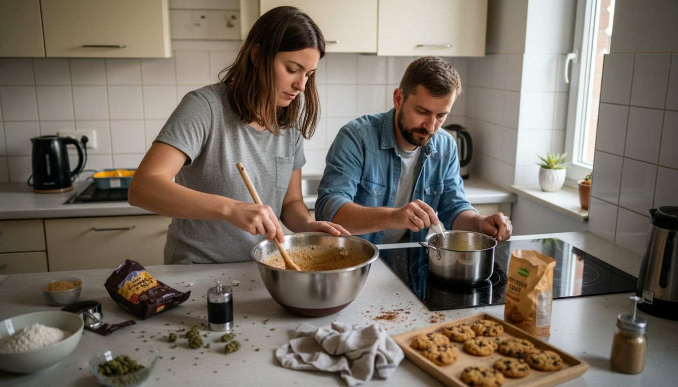 Mnoho lidí si doma vyrábí jedlé produkty s obsahem konopí.